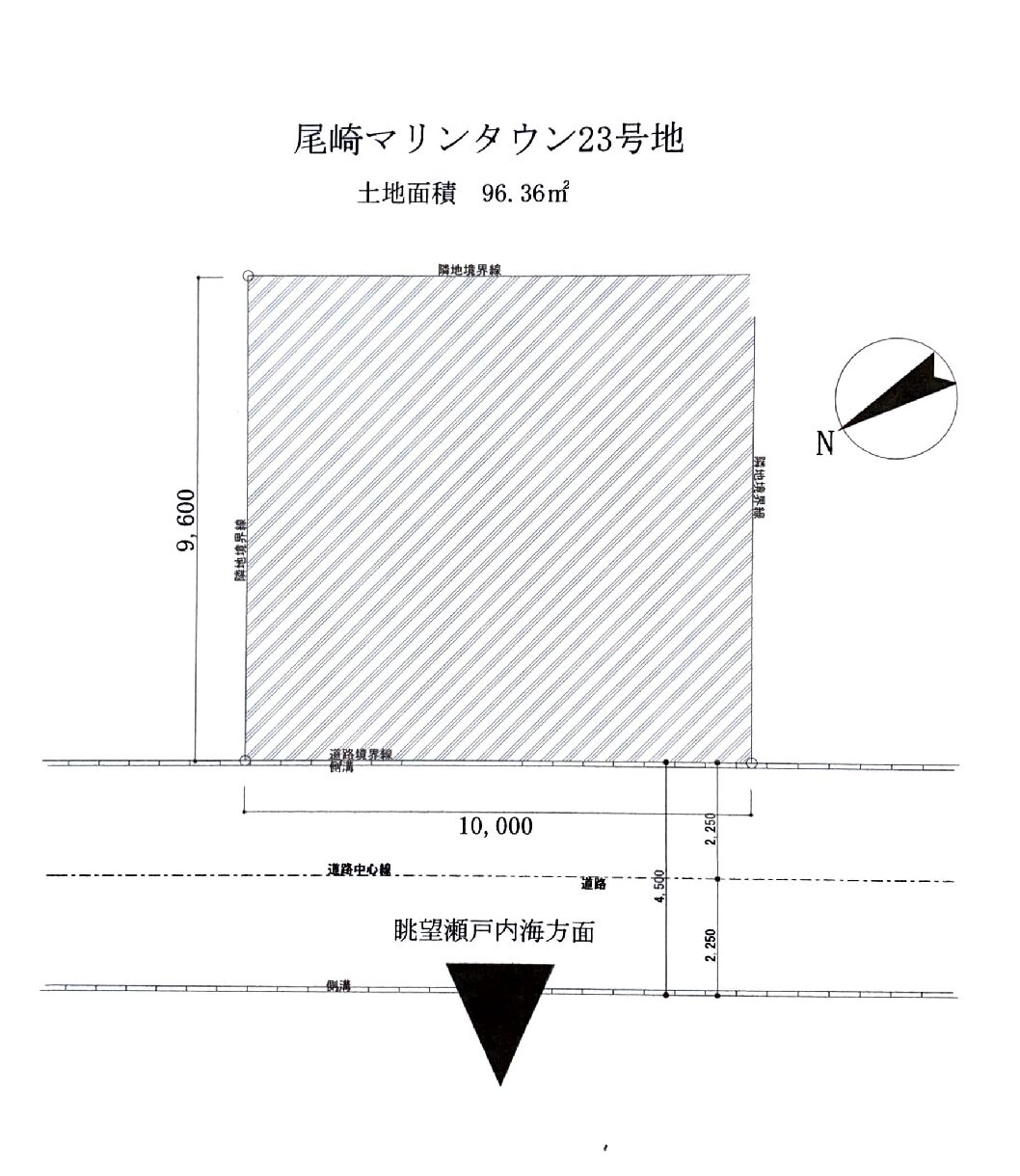  区画寸法図面