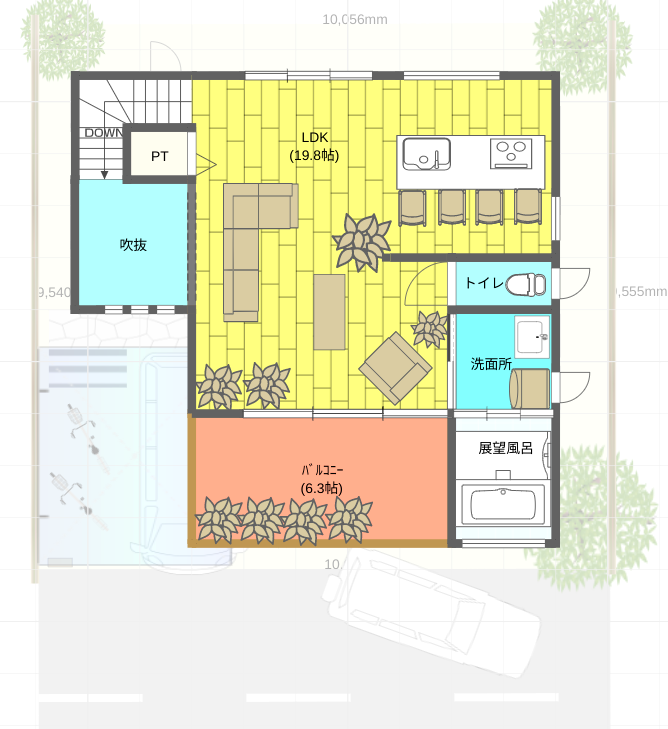 (間取) 2階平面図