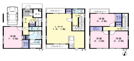 (間取) 